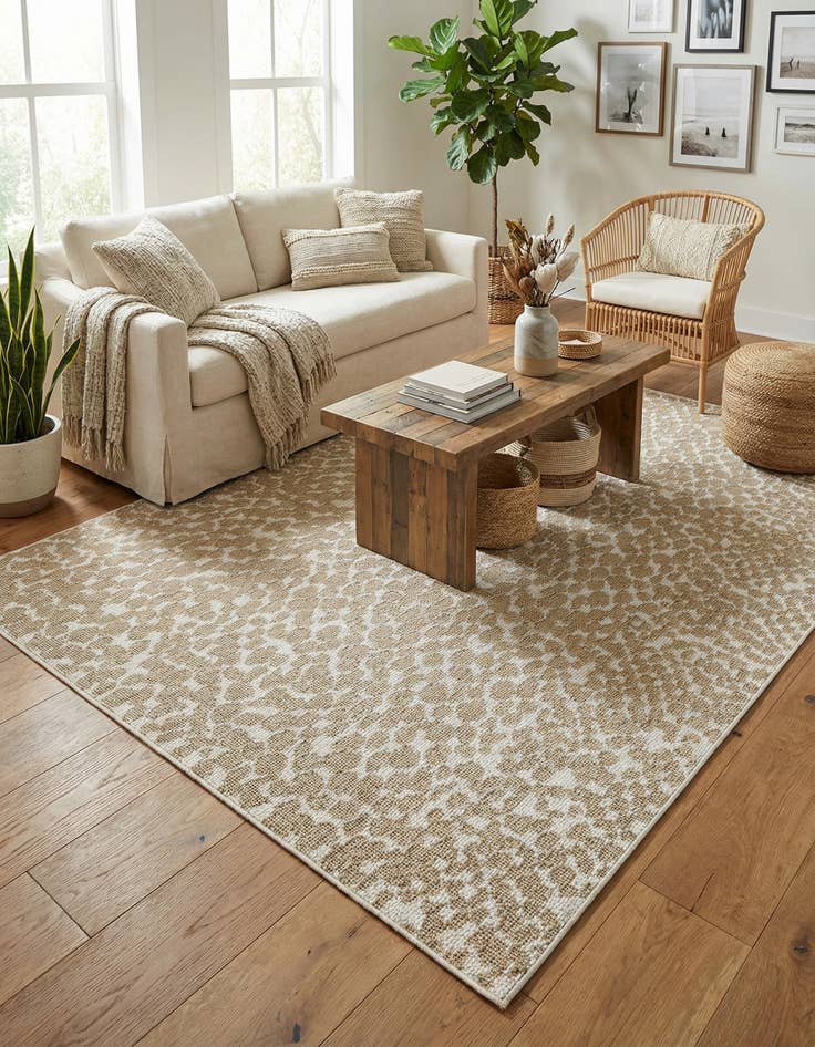 Detail image of  6' 1 x 9'  Washable Safari Indoor / Outdoor Rug