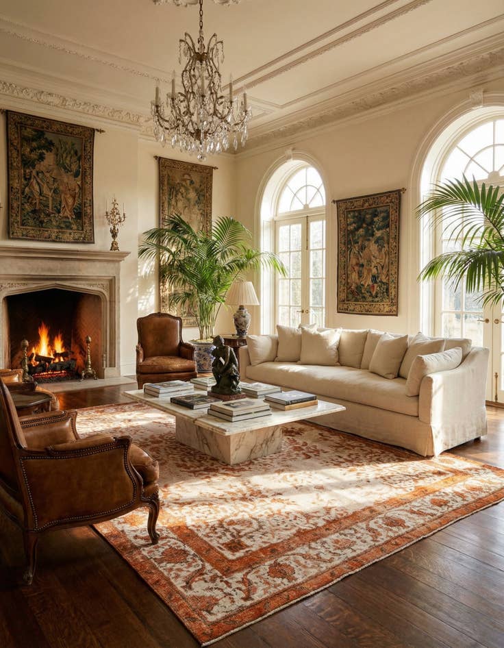 Detail image of 9' 6 x 12' 5  Hand Knotted Ultra Vintage Persian Wool Rug