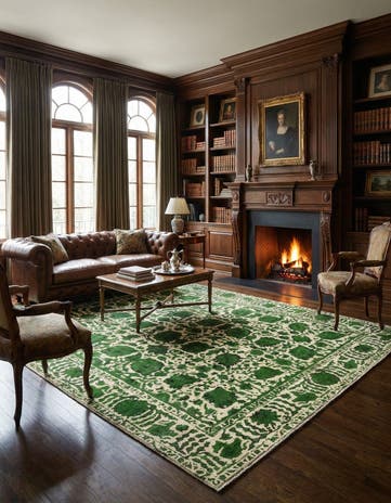 8' x 10' 11 Vintage Royal Wool Rug