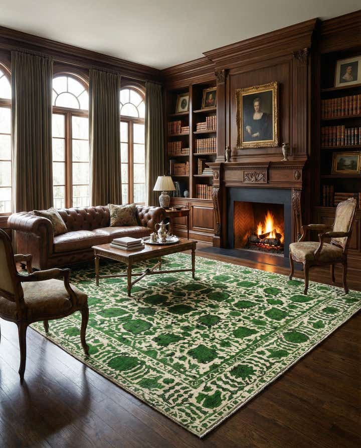 8' x 10' 11 Vintage Royal Wool Rug