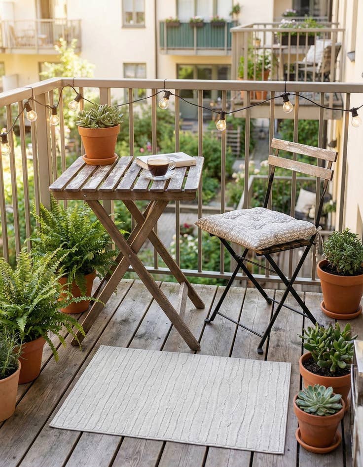 Detail image of 1' 8 x 1' 8  Washable Sabrina Soto Ola Indoor / Outdoor Sample Rug