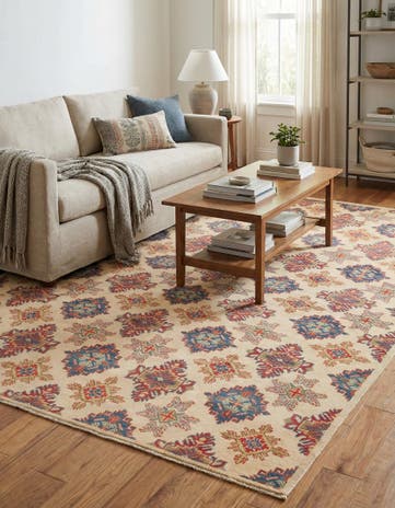 6' x 8' 8 Hand Knotted Kazak Rug