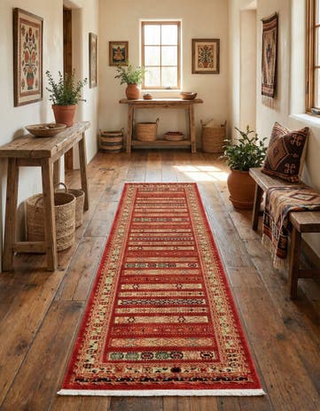 2' 7 x 10' Kashkuli Gabbeh Runner Rug