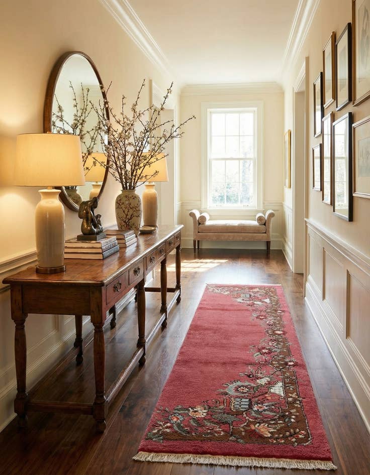 Detail image of 2' 10 x 10' 5  Hand Knotted Tibet Wool Runner Rug