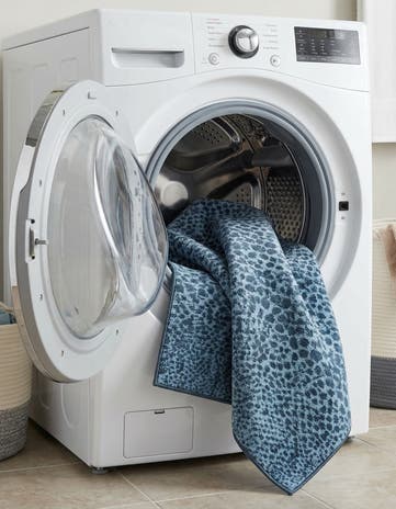 Navy Blue Kamala Washable Rug