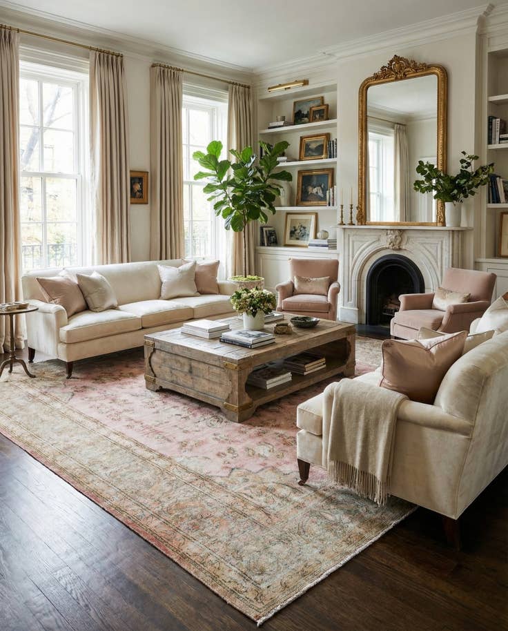 Detail image of 9' 9 x 13' Vintage Royal Wool Rug