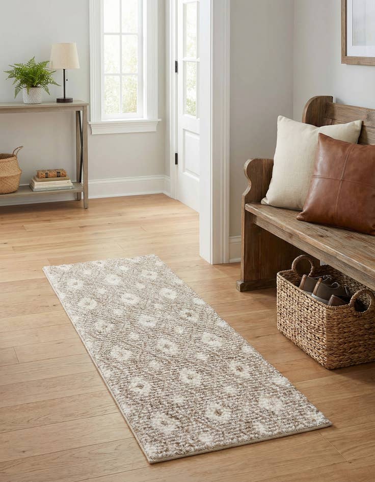 Detail image of  2' x 6' Sepia Runner Rug