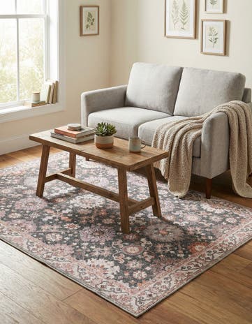 4' 1 x 6' 1 Washable Timeless Rug