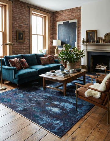 4' 8 x 8' 8 Hand Knotted Ultra Vintage Persian Wool Rug