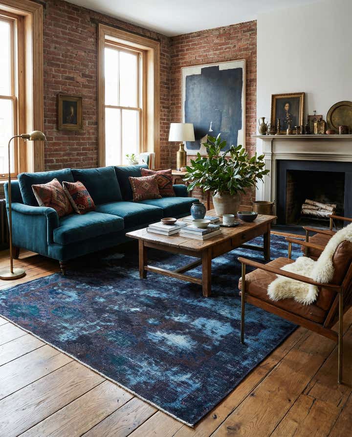 4' 8 x 8' 8 Hand Knotted Ultra Vintage Persian Wool Rug