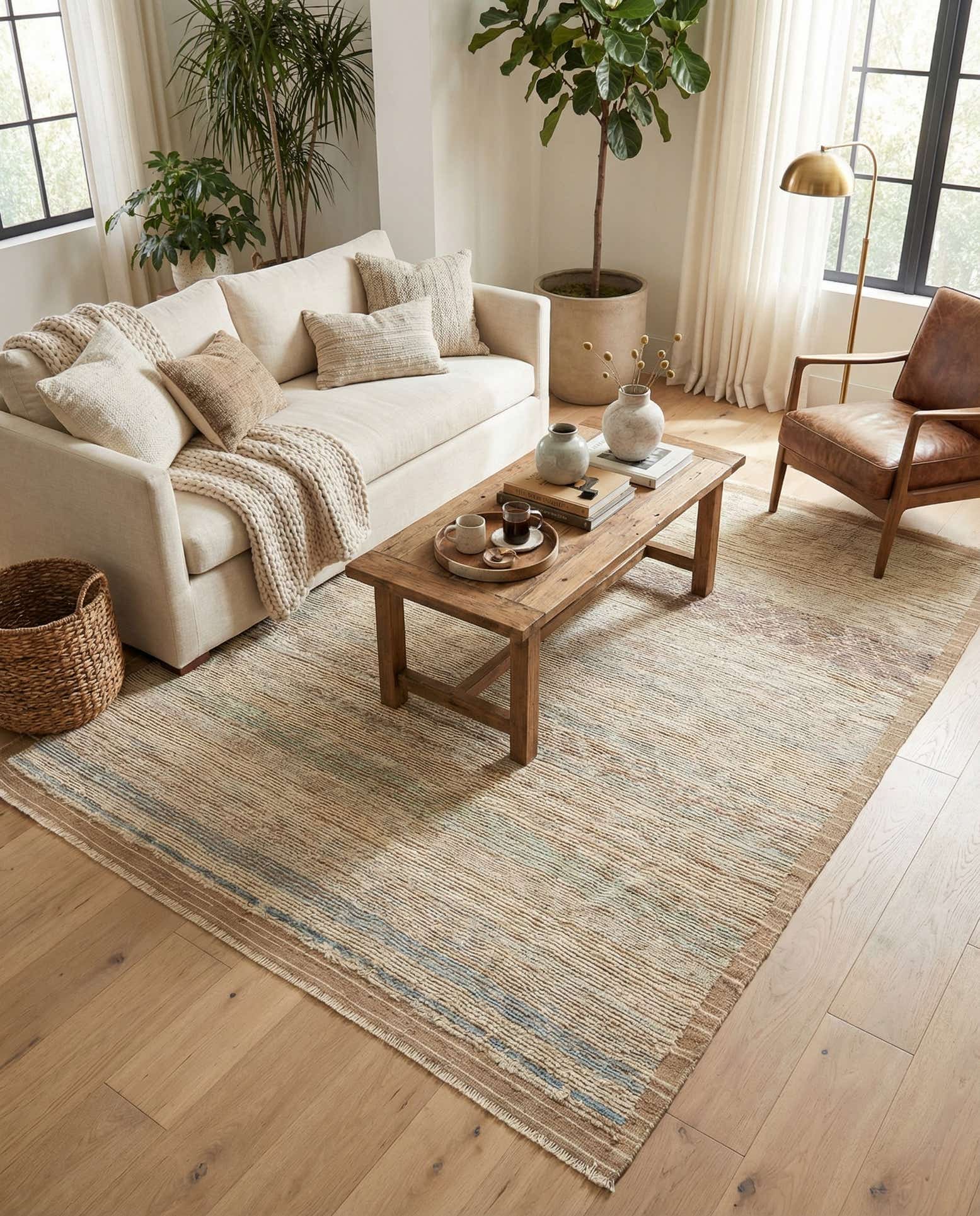 8' 5 x 10' Hand Knotted Moroccan Wool Rug