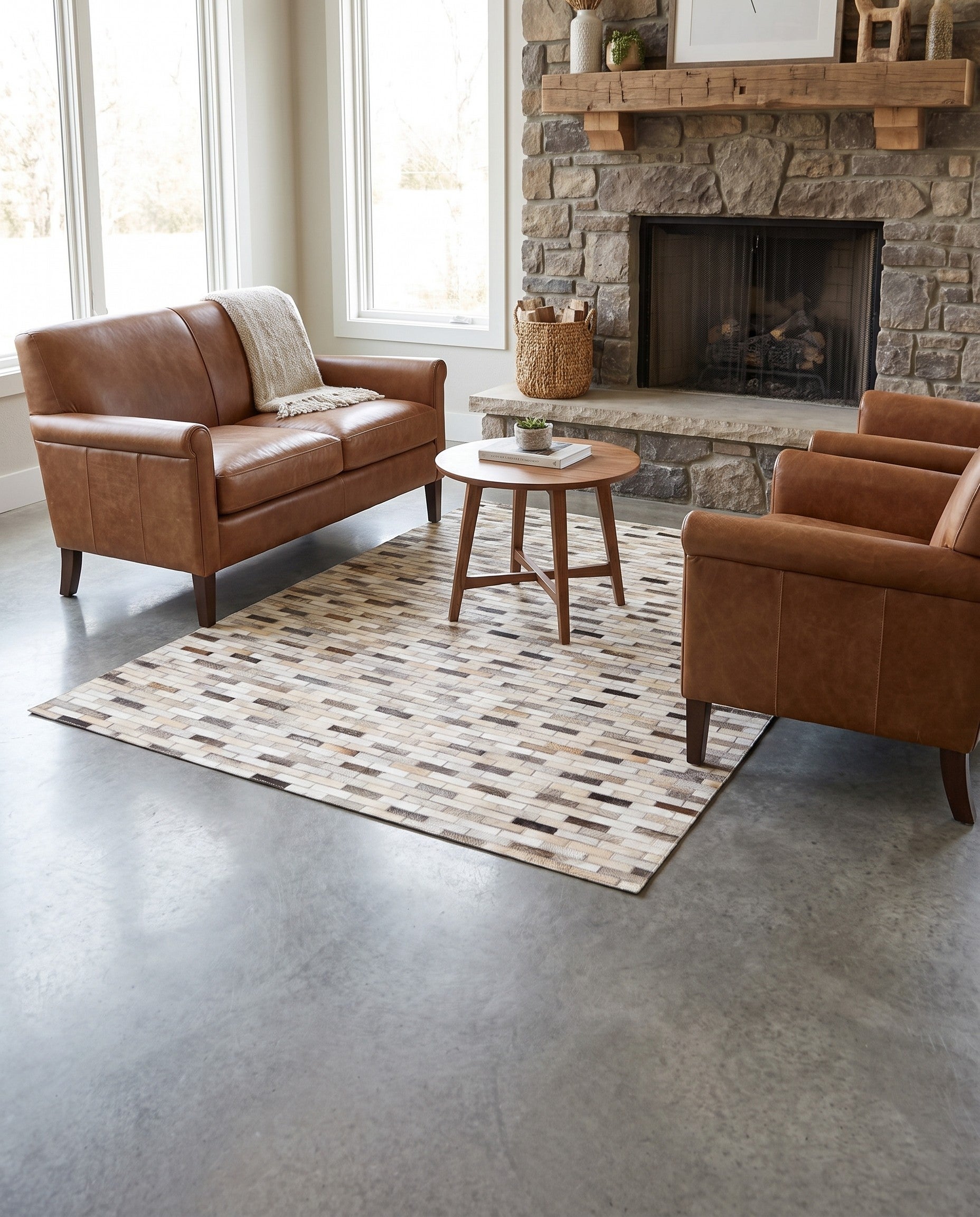 4' x 5' 11 Cowhide Stocks Rug