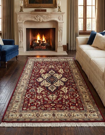 4' 3 x 7' Hand Knotted Joshaghan Wool Rug