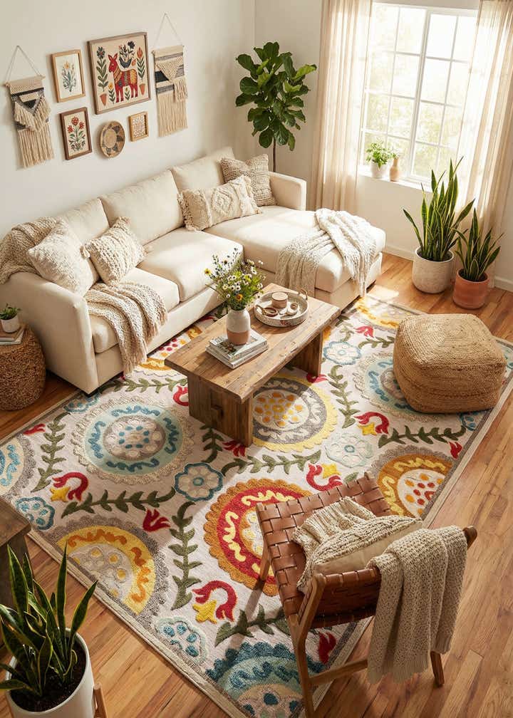 9' x 12' Easy-Clean Casablanca Indoor / Outdoor Rug