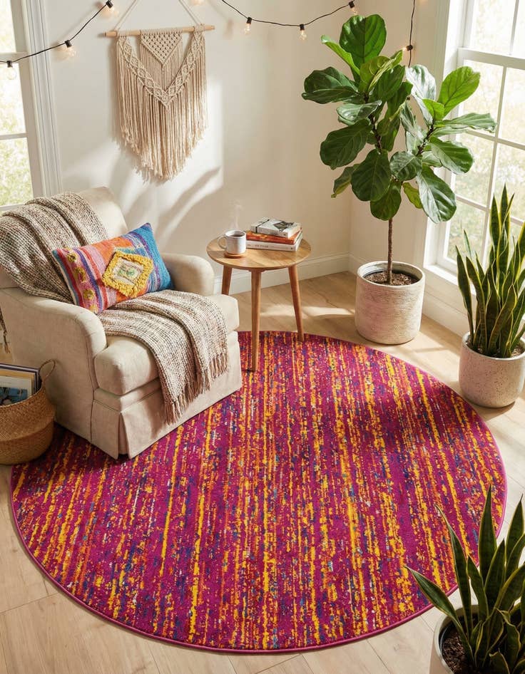 Detail image of  5' 3 x 5' 3 Calypso Round Rug