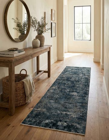 2' 8 x 9' Hand Knotted Ultra Vintage Persian Wool Runner Rug