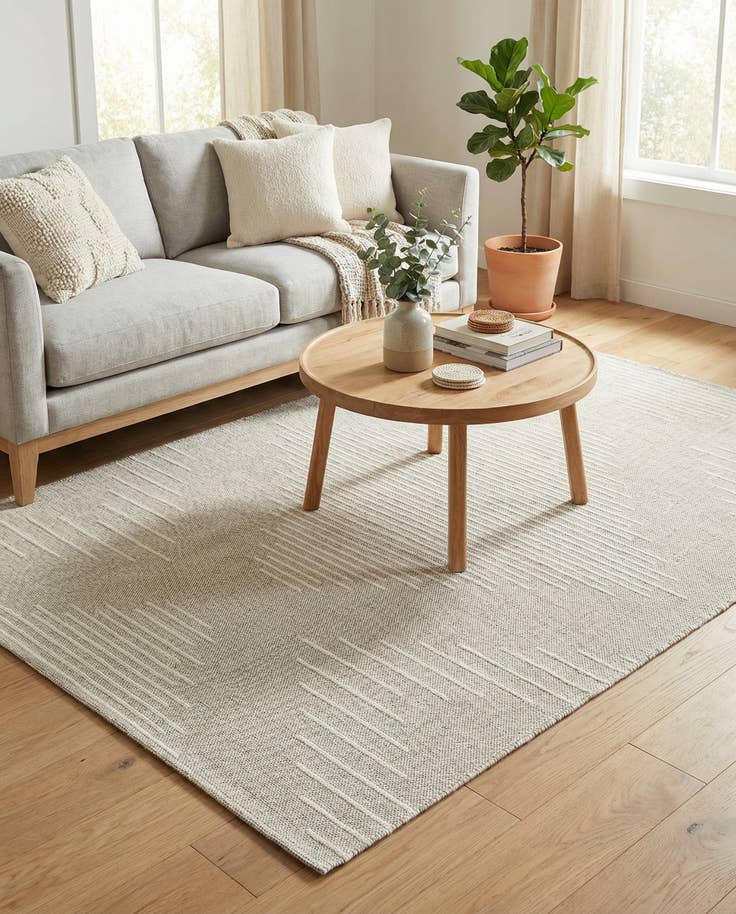 Detail image of 4' x 6' Easy-Clean Modern Indoor / Outdoor Rug
