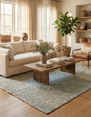5' 3 x 8' Hand Knotted Moroccan Wool Rug