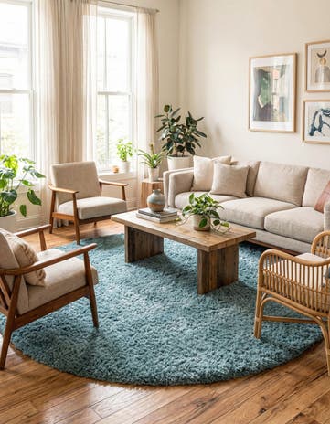 8' x 8' Infinity Shag Round Rug
