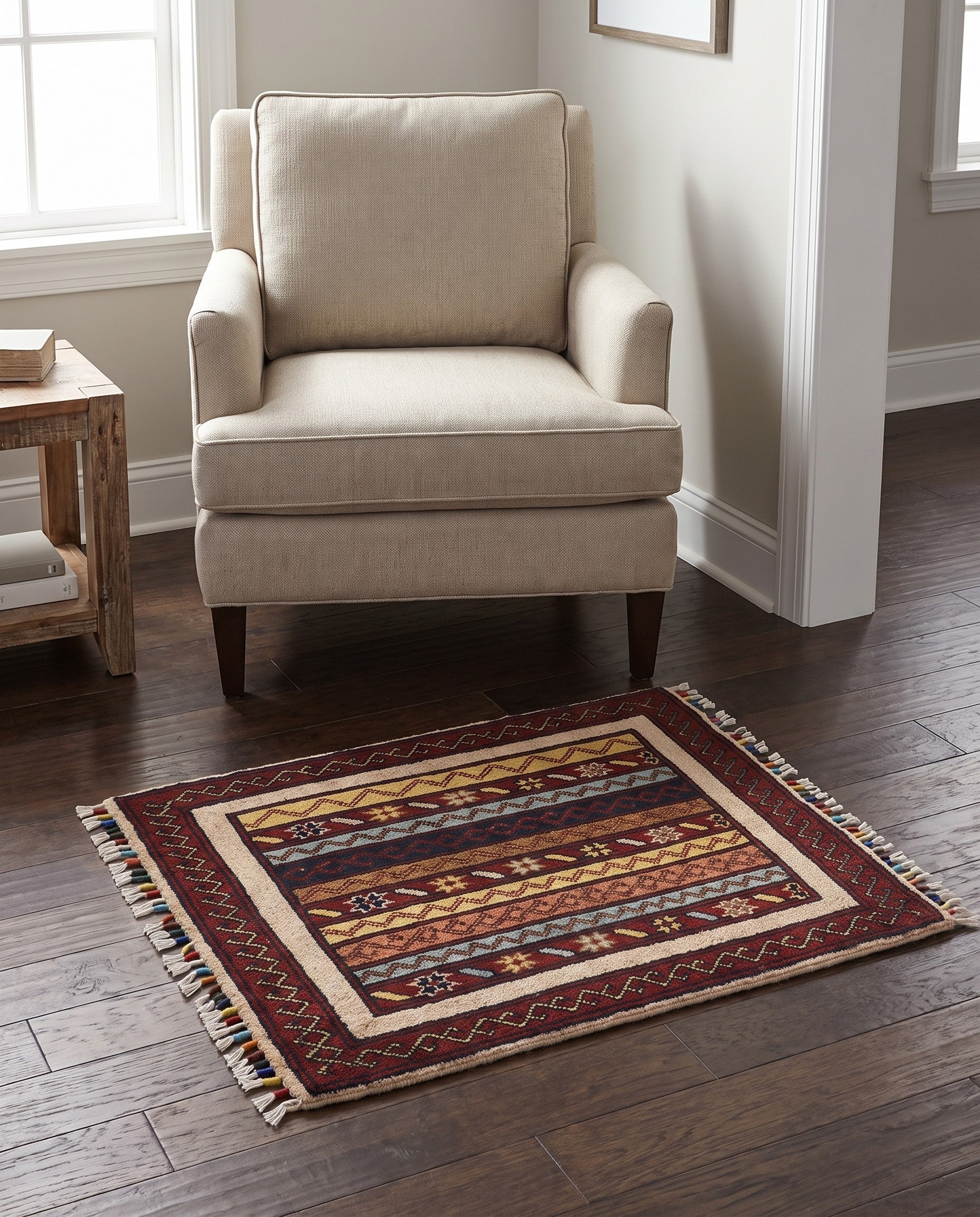 2' x 2' 11 Hand Knotted Ariana Ziegler Rug