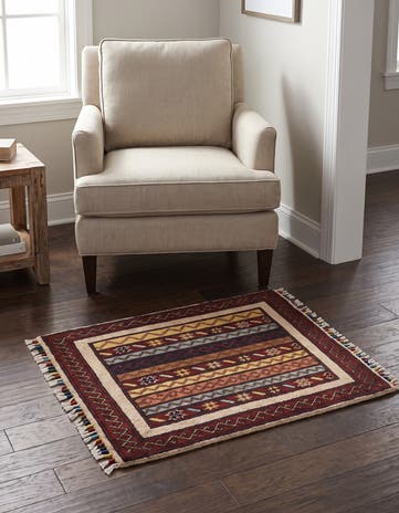 2' x 2' 11 Hand Knotted Ariana Ziegler Rug