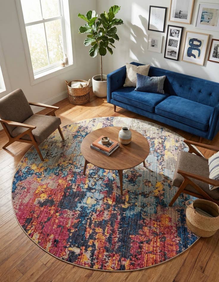 Detail image of 8' x 8' Downtown Chelsea Round Rug