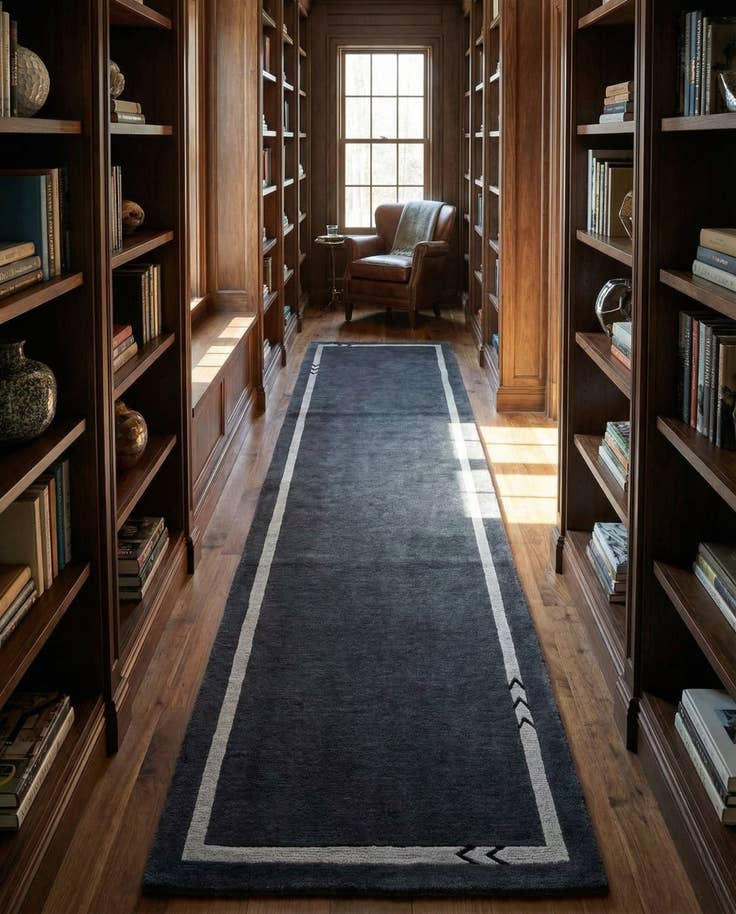 Detail image of 2' 9 x 11' 4 Hand Knotted Tibet Wool Runner Rug