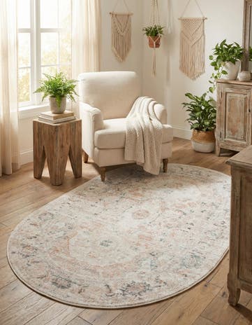 3' 3 x 5' 3 Madeline Vintage Oval Rug