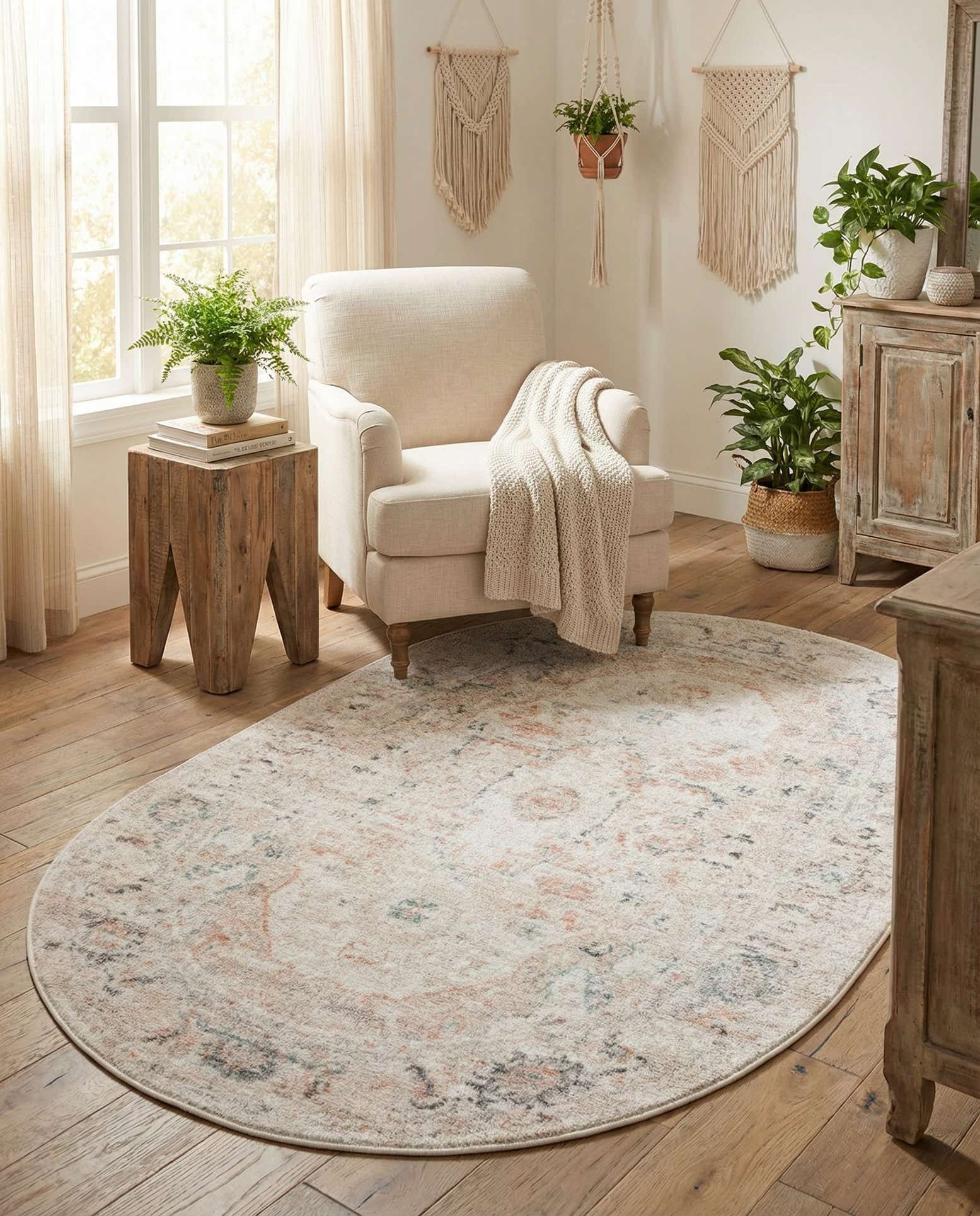 3' 3 x 5' 3 Madeline Vintage Oval Rug