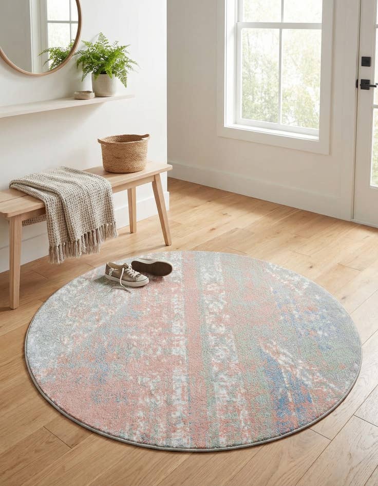 Detail image of  3' 3 x 3' 3 Kamala Washable Round Rug