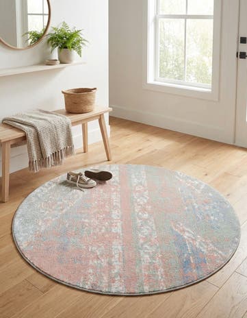 3' 3 x 3' 3 Kamala Washable Round Rug