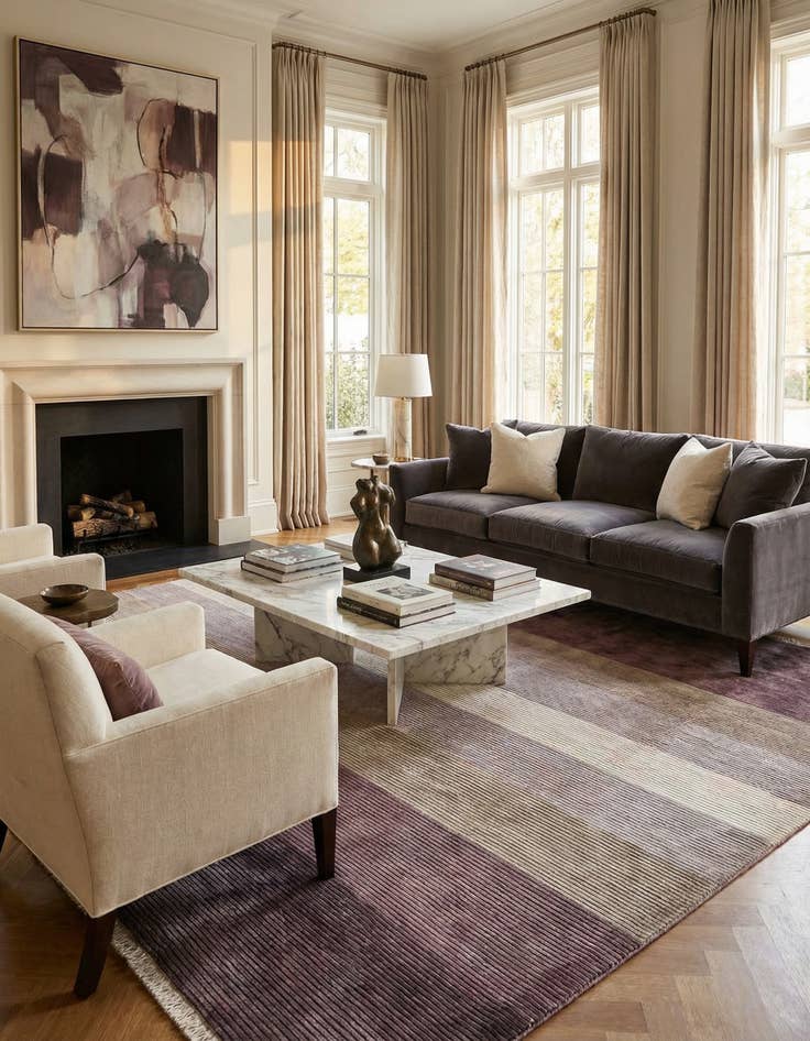 Detail image of 8' 1 x 11' 8  Hand Knotted Darya Wool Rug