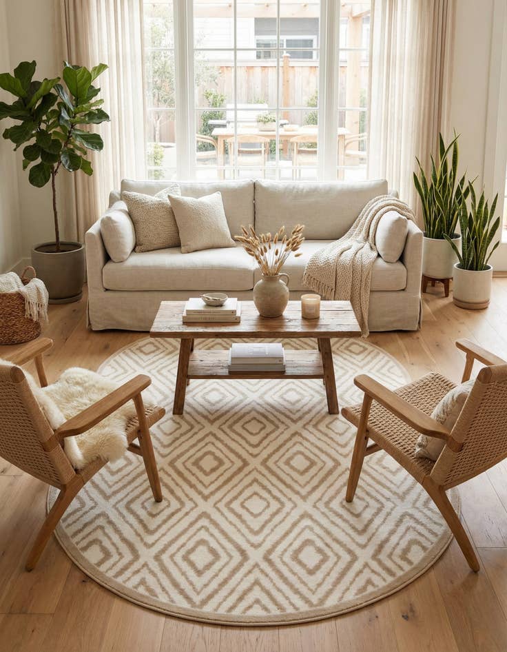 Detail image of 5' 3 x 8' Hermitage Oval Rug