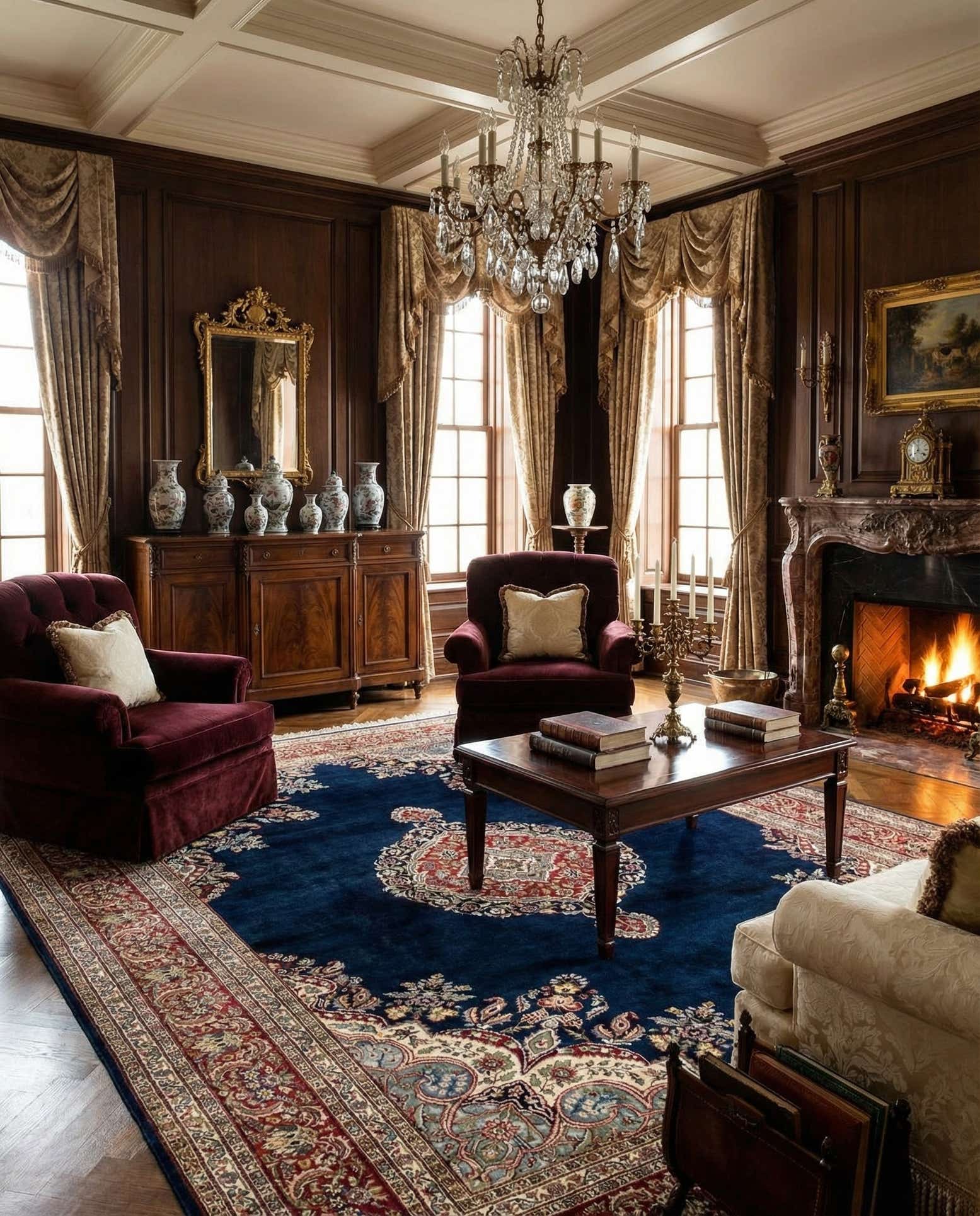 8' 6 x 11' Hand Knotted Kerman Wool Rug