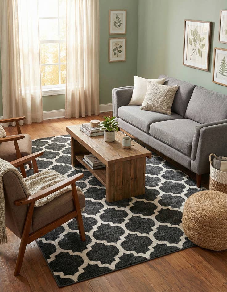 Detail image of  6' x 9' Lattice Rug