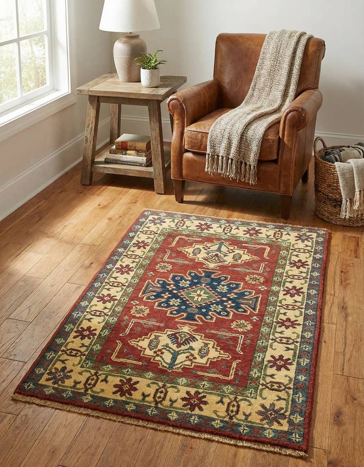 Detail image of 2' 9 x 4' 1  Hand Knotted Kazak Rug