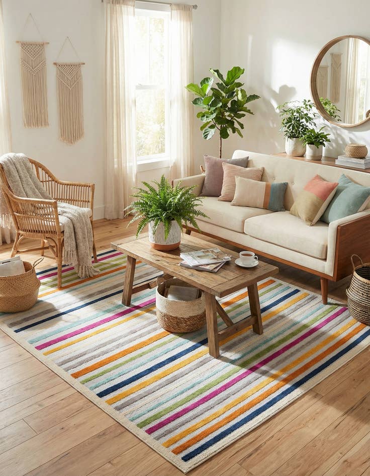 Detail image of 7' 10 x 10' Easy-Clean Aruba Indoor / Outdoor Rug
