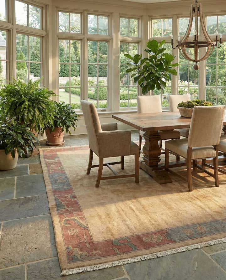 8' 4 x 11' 5 Hand Knotted Tibet Wool Rug