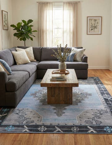 8' 4 x 12' Washable Timeless Rug