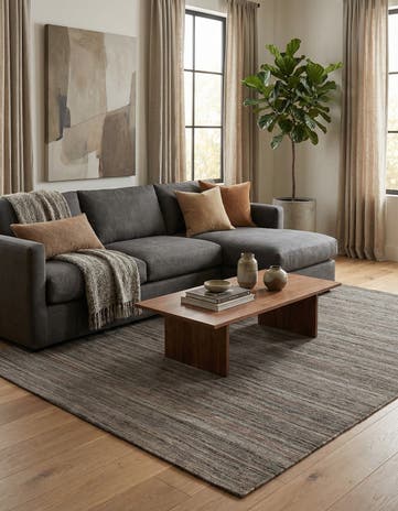 4' 10 x 6' 3 Hand Woven Kilim Modern Wool Rug