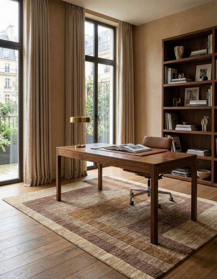 Detail image of 4' 11 x 6' 5 Juma Wool Rug