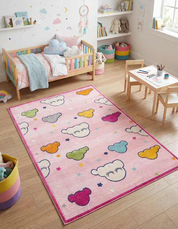 Detail image of 5' 3 x 7' 7  Washable  Indoor / Outdoor Rug