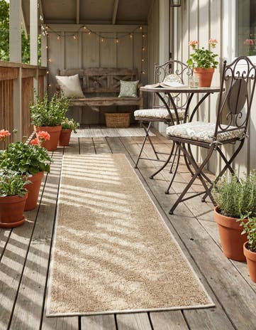 2' x 8' Easy-Clean Traditional Indoor / Outdoor Runner Rug