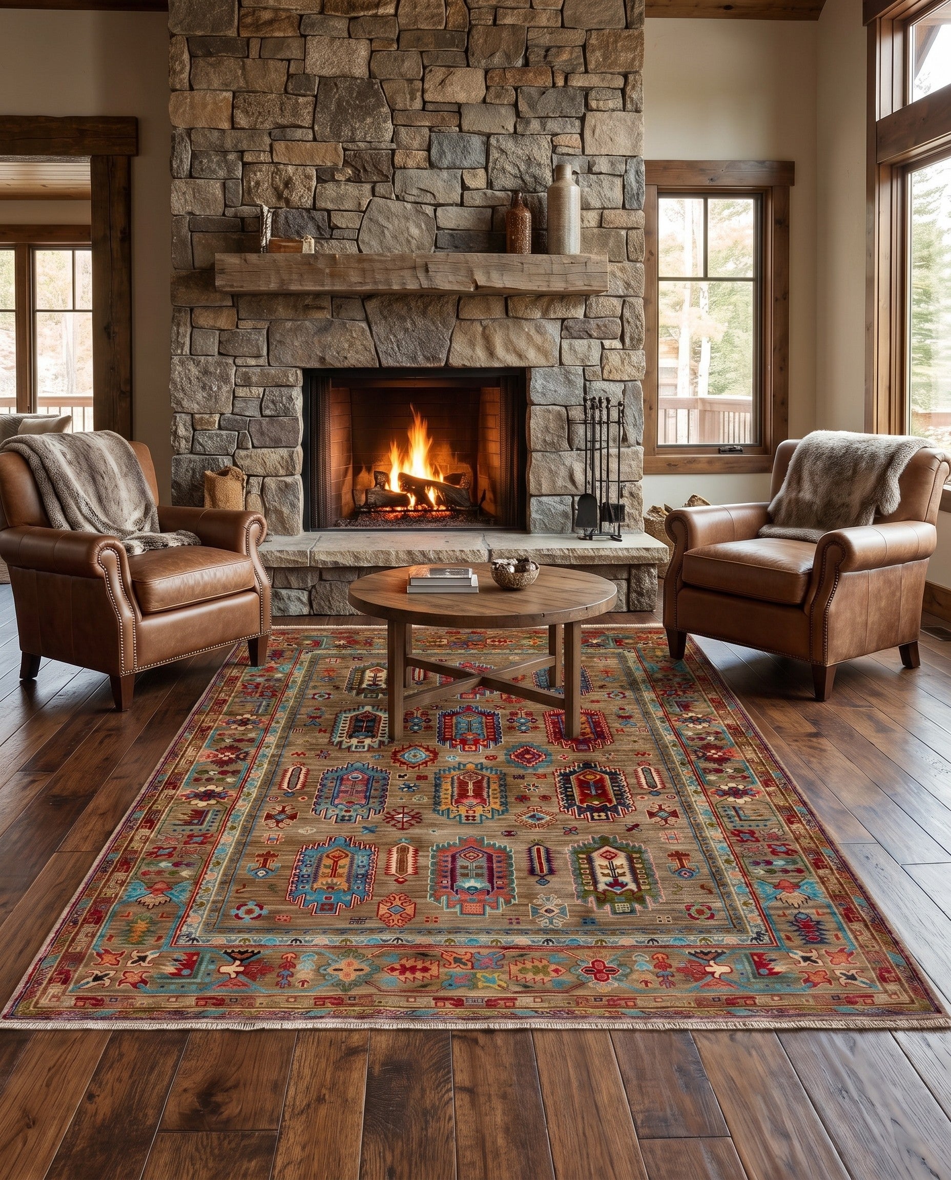 5' 1 x 6' 7 Hand Knotted Ariana Ziegler Rug
