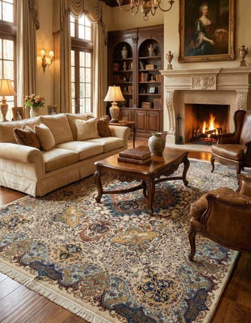 9' 4 x 12' 8 Kashmar Wool Rug