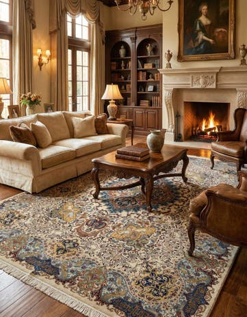 9' 4 x 12' 8 Kashmar Wool Rug