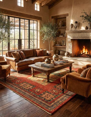 4' 8 x 6' 8 Luribaft Wool Rug