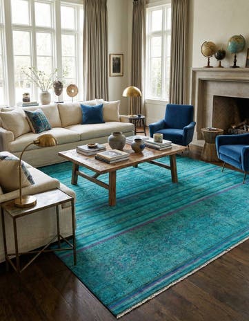 8' 7 x 12' 1 Torkman Wool Rug