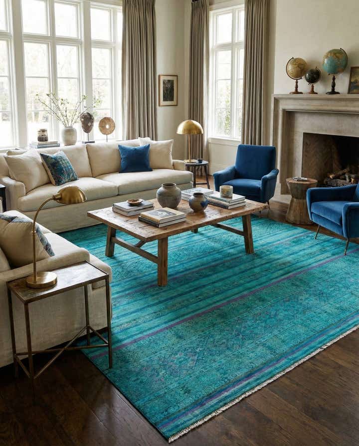8' 7 x 12' 1 Torkman Wool Rug