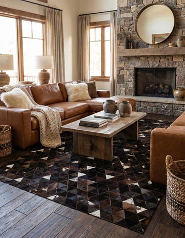 4' 11 x 7' 11 Cowhide - Patchwork Rug